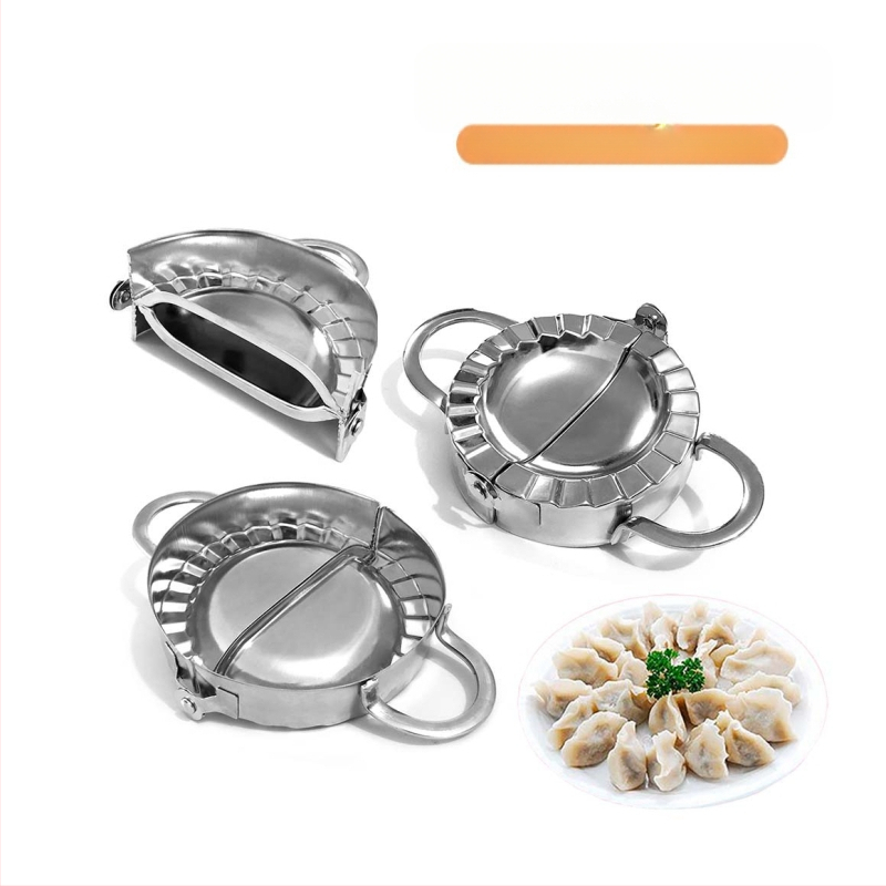 304 nerūdijančio plieno koldūnų formelė su rankiniu laikikliu ir spausdintu logotipu bei pritaikymo galimybe