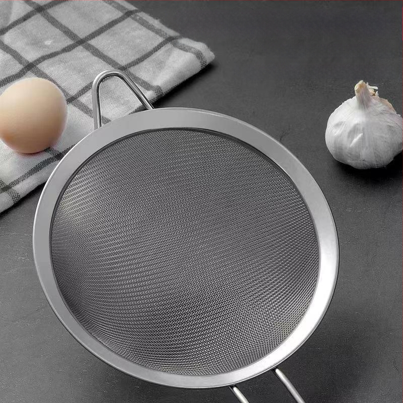 304 nerūdijančio plieno sietelis sojų pieno, sulčių ir sezamų filtravimui – itin plonas virtuvės sietelis