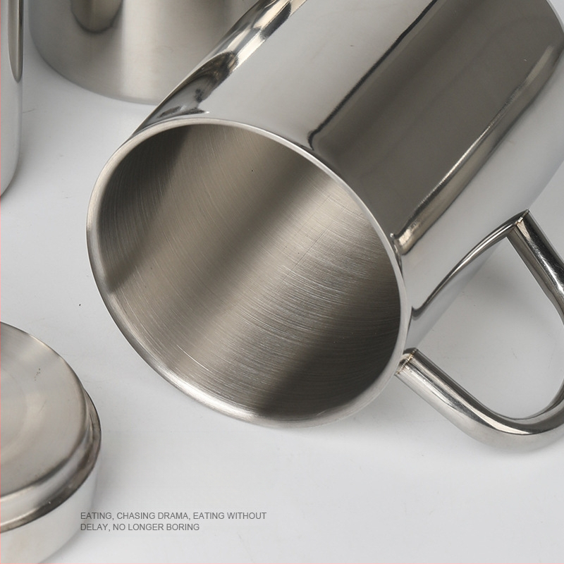 Really 304 неръждаема стомана двойнослойна термоизолирана чаша с дръжка, китайски стил