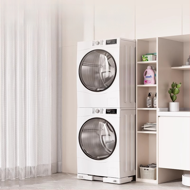 Kompakta ultraplāna iebūvētā veļasmasīnas pamatne ar paceltu rāmi — nerūsējošais tērauds, antislīdējoša, pārvietojama, 1 slānis.