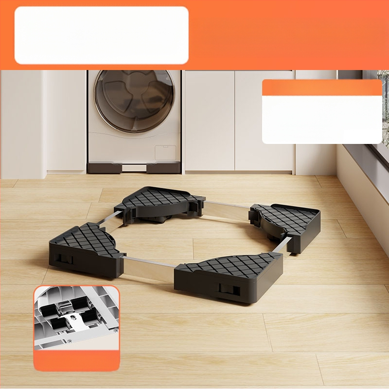 Kompakta ultraplāna iebūvētā veļasmasīnas pamatne ar paceltu rāmi — nerūsējošais tērauds, antislīdējoša, pārvietojama, 1 slānis.