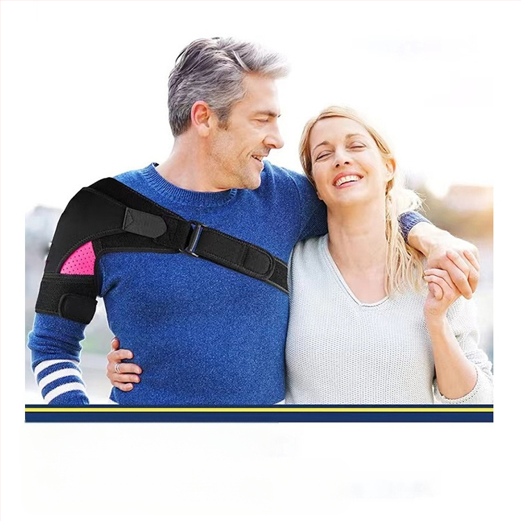 Неопренов рамен бандаж с регулируеми компресионни ленти, за възрастни, раменна защита за баскетбол