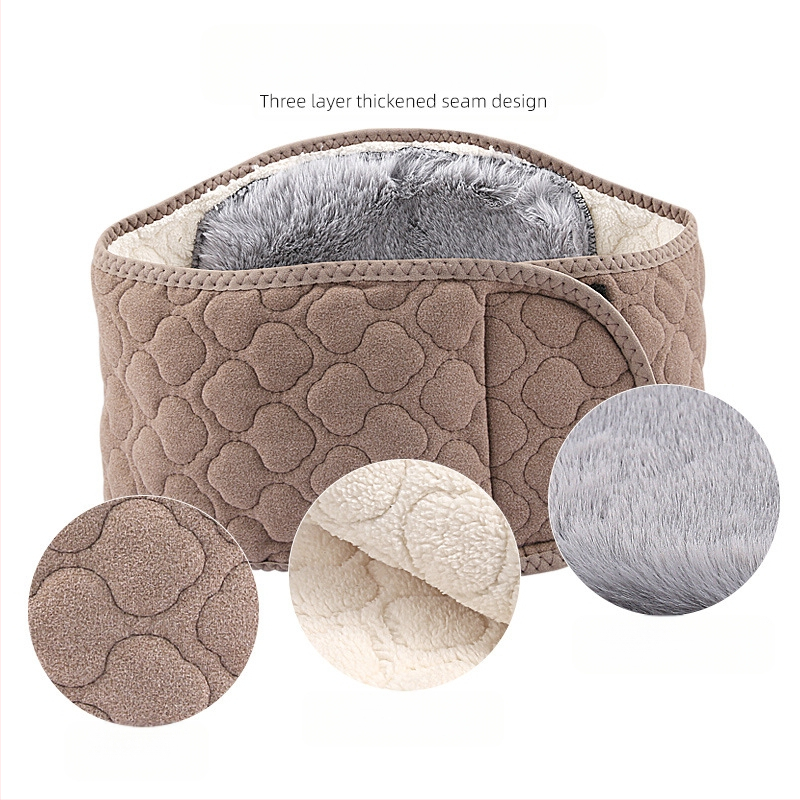 Juosmens apsauga — trijų sluoksnių šilta juosta su fliso įdėklu ir Velcro užsegimu, suaugusiems, tinkama ledui ir sniegui