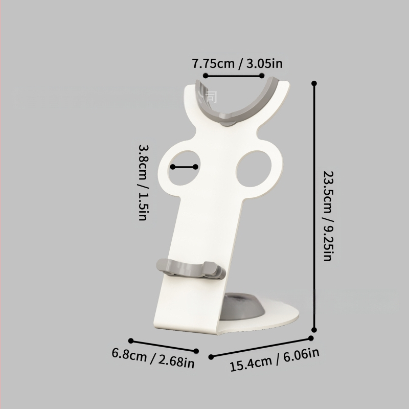 Dyson plaukų džiovintuvo lentyna – kepimo lako danga, šviesos prabangos stilius, vertikalus laikiklis