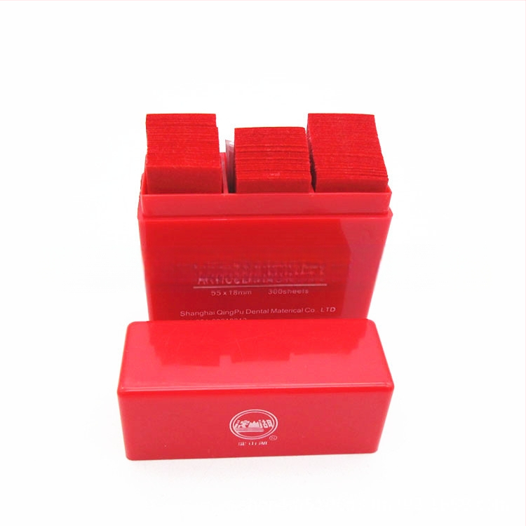 Zobu okklūzijas papīrs, vienreizējās lietošanai, 65 g, pieaugušajiem, rozes aromāts