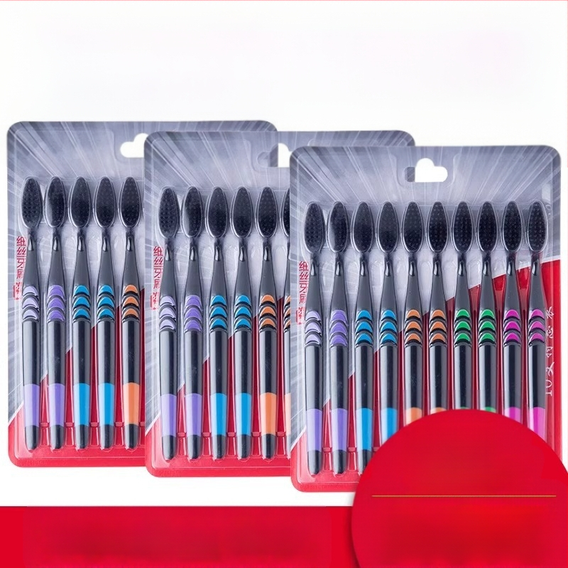 Οδοντόβουρτσα από μπαμπού για ενήλικες, υπερ-λεπτές μαλακές τρίχες, ατομικά συσκευασμένη, 30 τεμάχια