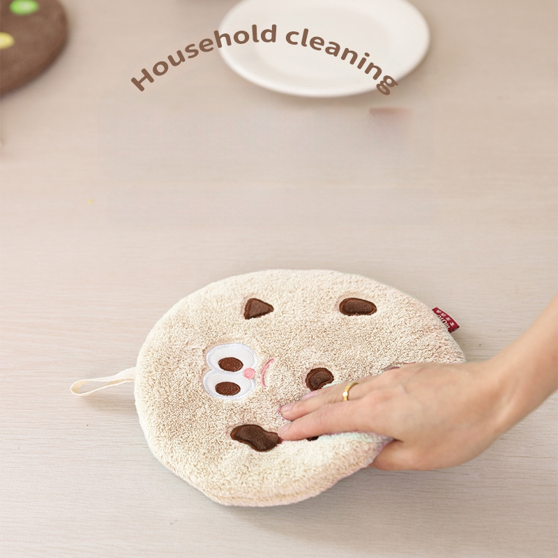 Vaikų rankų džiovinimo rankšluostė iš koralo veliūro, 250D, siuvinėta, 50–80 g, Happy House