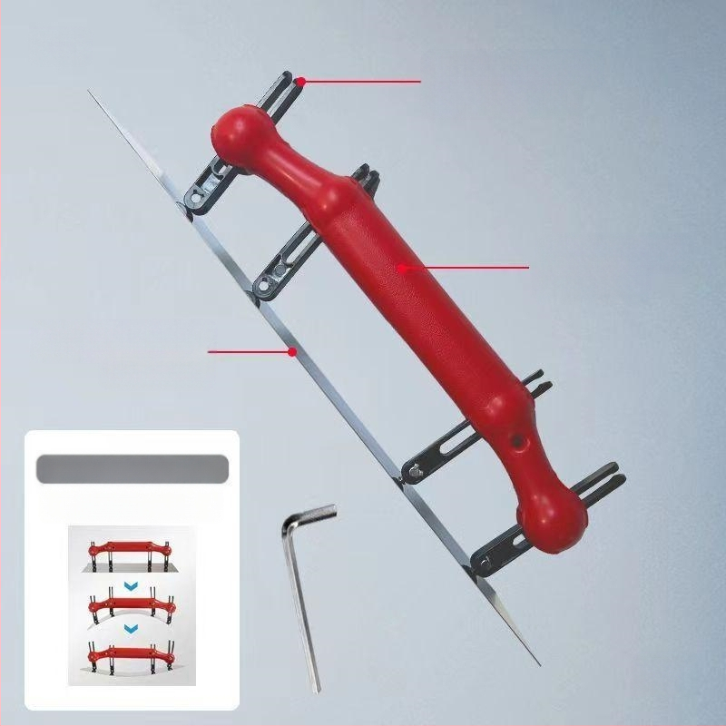 Регулируем арков шпакловъчен инструмент: кръгла аркова скребка, шпакловачка, вътрешна и външна арка