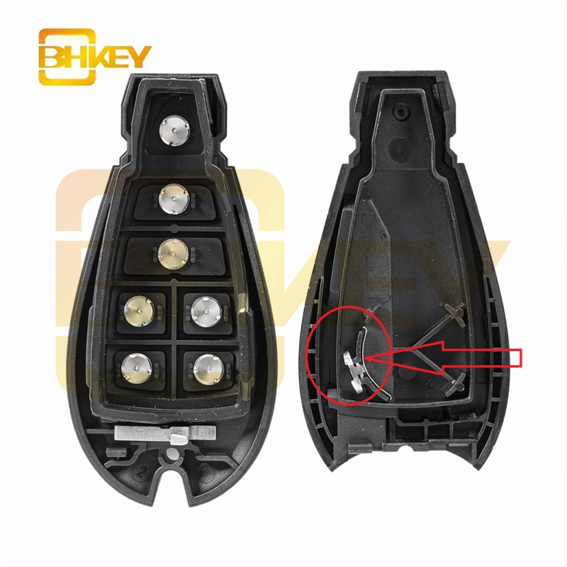 Kulcsház Dodge Chrysler Ram Jeep Liberty számára, műszaki műanyagból, méretei 85×42×15 mm, súlya 30 g