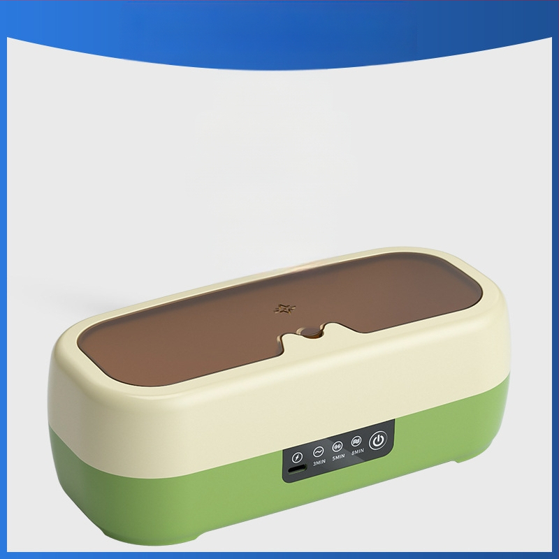 Čistač naočala i nakita — kompaktan, automatski, prijenosni; napajanje USB, suha baterija ili punjenje; napon 3,7 V; snaga 0,5 W; model QX-051; mehanički način rada