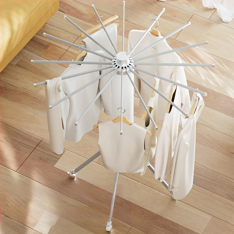 Pastatoma drabužių džiovyklė, mobilus sparno dizainas, plastikas, ištraukiama ir sulankstoma