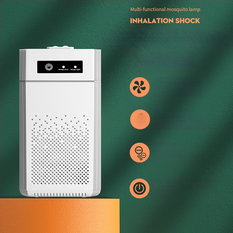 USB stalinis oro valytuvas su neigiamosiomis jonais, formaldeido šalinimas ir kvapų neutralizavimas; oro srautas >400 m³/h, triukšmo lygis <36 dB, USB maitinimas, aktyvusis anglis, UV ir ozono technologija, dengia 61 m²+