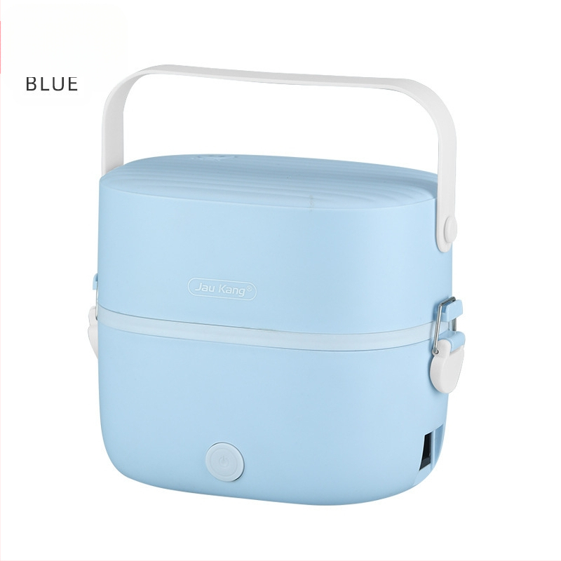 Elektriskā pusdienu kastīte ZKFH-001, izolēta divslāņu konstrukcija, 304 nerūsējošā tērauda iekšējā trauka, 270W pie 220V, USB barošana