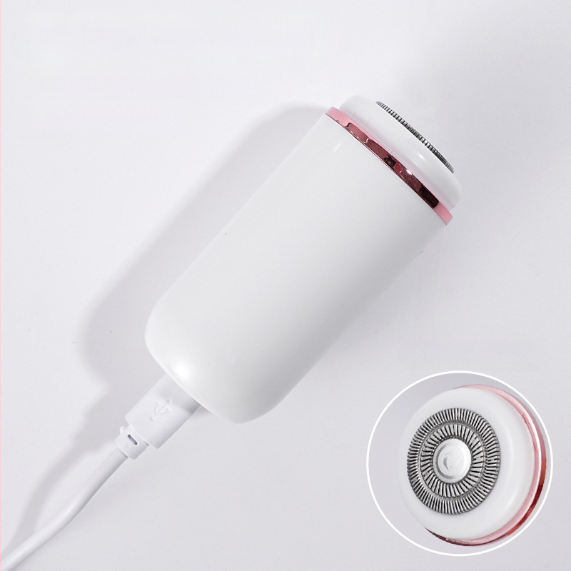 Mini elektriskā skuvekle vīriešiem ar griešanas galvu ar vairāk nekā 4 asmeņiem, iekšējā baterija 100-300 mAh, klusums <36 dB, uzlāde, darbības laiks >3 stundas