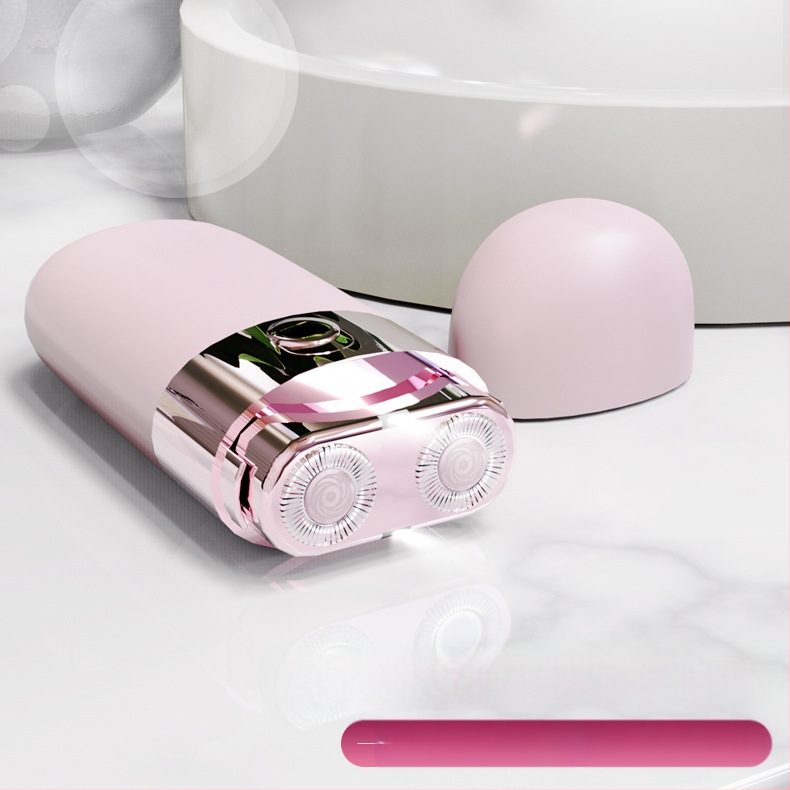 Γυναικεία ηλεκτρική συσκευή αποτρίχωσης με φωτισμό, για ολόσωμο σώμα, 2 κεφαλές κοπής, τροφοδοσία USB/ηλεκτρική, μοντέλο 9103