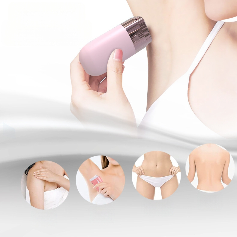 Γυναικεία ηλεκτρική συσκευή αποτρίχωσης με φωτισμό, για ολόσωμο σώμα, 2 κεφαλές κοπής, τροφοδοσία USB/ηλεκτρική, μοντέλο 9103