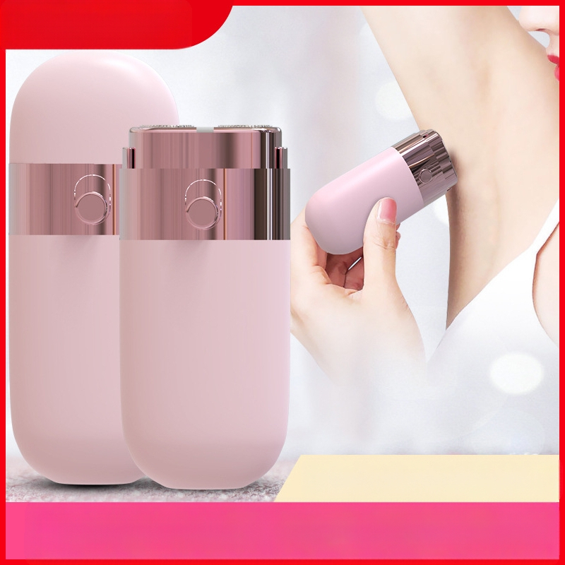 Γυναικεία ηλεκτρική συσκευή αποτρίχωσης με φωτισμό, για ολόσωμο σώμα, 2 κεφαλές κοπής, τροφοδοσία USB/ηλεκτρική, μοντέλο 9103