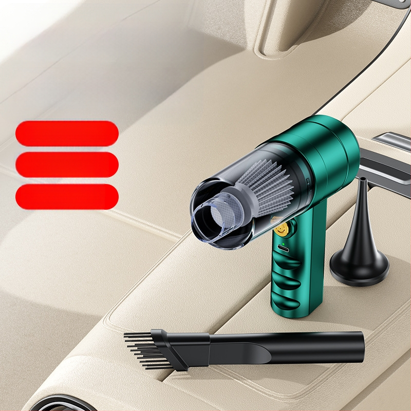 Rokas automašīnas putekļsūcējs, uzlādējams, 14W, 3100Pa, spriegums līdz 36V