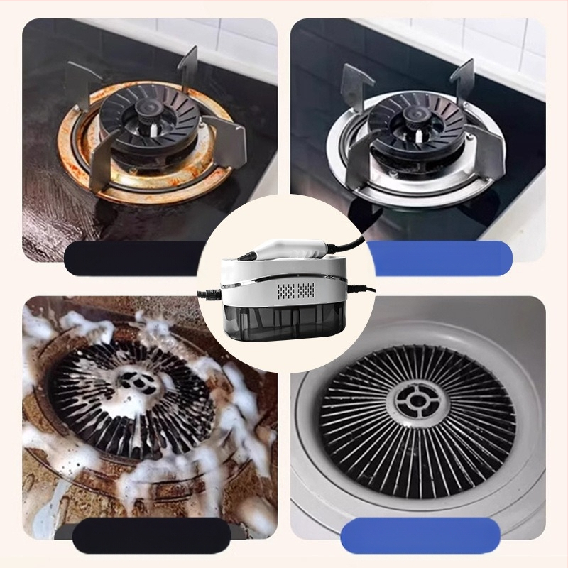 Távirányítós otthoni gőztisztító készülék, 1500 W, 110–220 V, 901 ml kapacitás