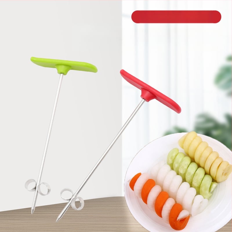 Chef Ji Qixiu nerūdijančio plieno + PP daugiakomponentis daržovių pjaustytuvas su spiraliniu volu ir agurko pjaustytuvu