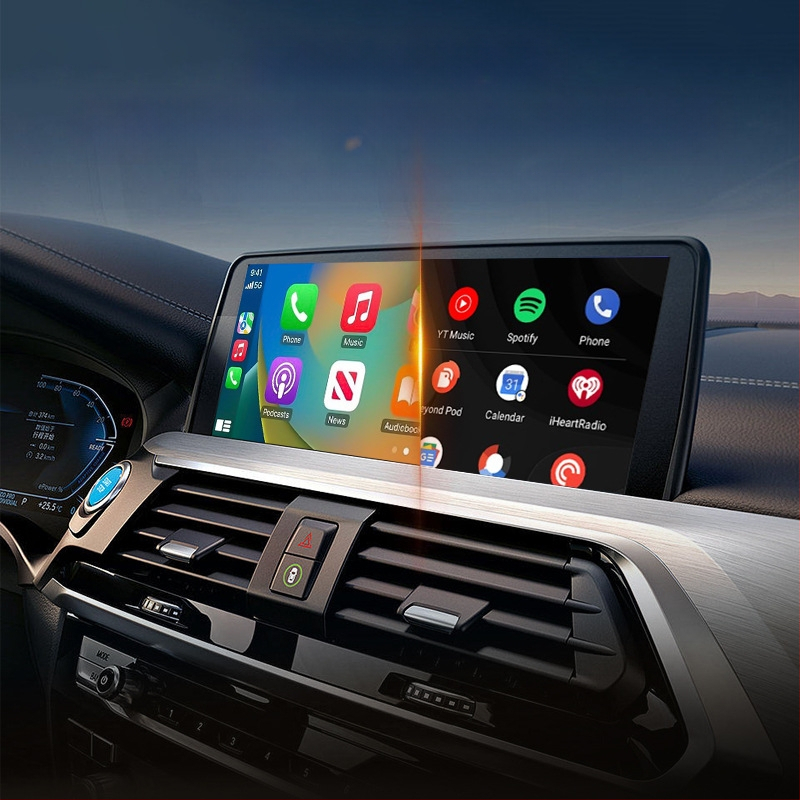 Belaidės CarPlay adapteris su belaidžiu Android Auto navigacijai automobiliuose (Svoris: 70 g; Medžiaga: Plastikas; Modelio numeris: AB019; Prekės ženklas: Thunder code; Suderinamas su 98% automobilių modelių)