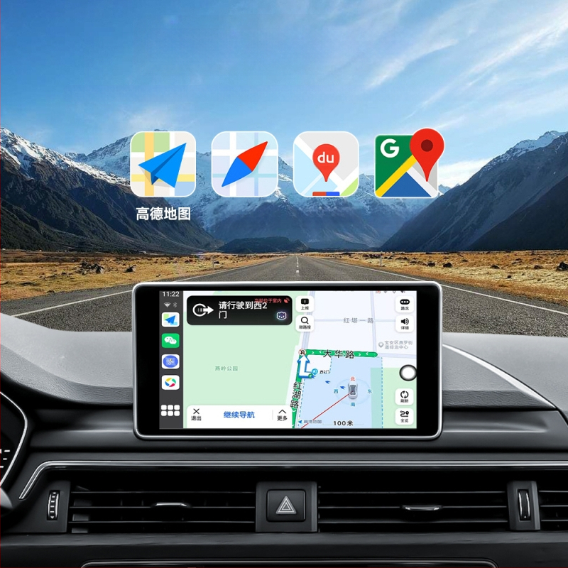 Belaidės CarPlay adapteris su belaidžiu Android Auto navigacijai automobiliuose (Svoris: 70 g; Medžiaga: Plastikas; Modelio numeris: AB019; Prekės ženklas: Thunder code; Suderinamas su 98% automobilių modelių)