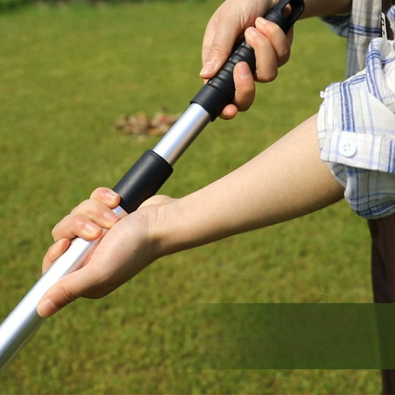 Ištemptas sodo grėblys iš nerūdijančio plieno, reguliuojamas, daug dantų, modelis DCAO-003