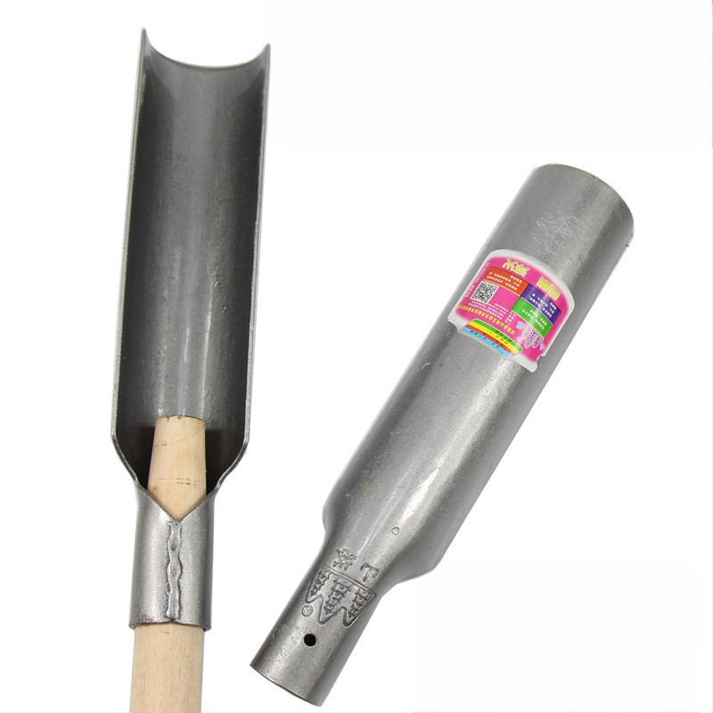 Daugiatikslė plieno kastuvas žemės ūkiui — kasimas, medžių sodinimas, duobių kasimas ir žemės šalinimas; be ženklo, plačiai taikomas