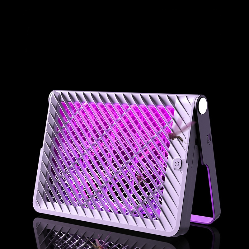 Ηλεκτρικός εξοντωτής κουνουπιών με επαναφορτιζόμενο USB, LED φωτισμό, ενσωματωμένη μπαταρία, αυτονομία 1–3 ώρες, χρόνος φόρτισης 3 ώρες · Παγίδα κουνουπιών με φωτεινό κύμα + έλεγχος ηλεκτρικού χτυπήματος