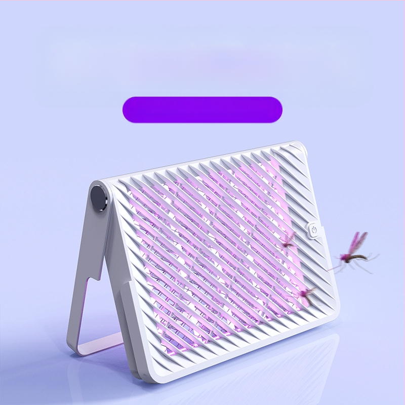 Ηλεκτρικός εξοντωτής κουνουπιών με επαναφορτιζόμενο USB, LED φωτισμό, ενσωματωμένη μπαταρία, αυτονομία 1–3 ώρες, χρόνος φόρτισης 3 ώρες · Παγίδα κουνουπιών με φωτεινό κύμα + έλεγχος ηλεκτρικού χτυπήματος