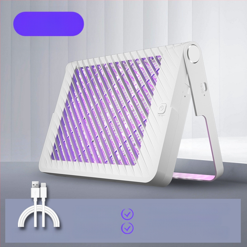 Ηλεκτρικός εξοντωτής κουνουπιών με επαναφορτιζόμενο USB, LED φωτισμό, ενσωματωμένη μπαταρία, αυτονομία 1–3 ώρες, χρόνος φόρτισης 3 ώρες · Παγίδα κουνουπιών με φωτεινό κύμα + έλεγχος ηλεκτρικού χτυπήματος