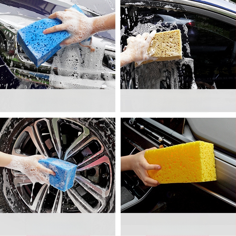 Meiluo Jie Sutręšta didelė putų plovimo kempinė automobiliams – didelis medaus šerdes formos kempinė iš jūros dumbliai, auto valymui