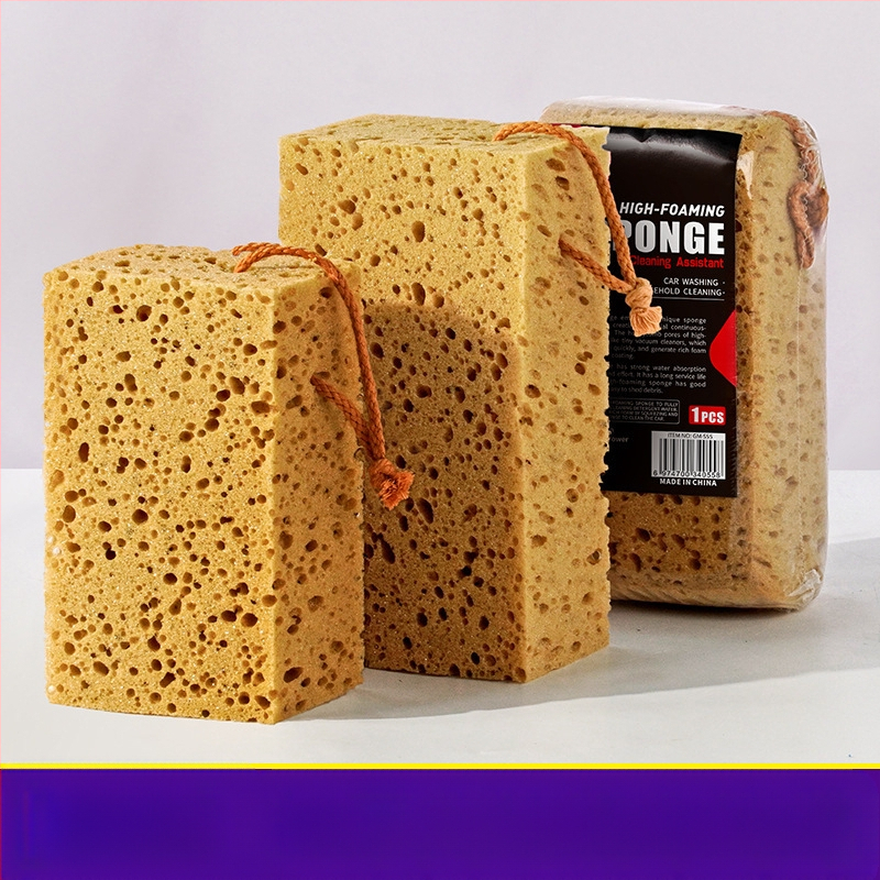 Meiluo Jie Sutręšta didelė putų plovimo kempinė automobiliams – didelis medaus šerdes formos kempinė iš jūros dumbliai, auto valymui