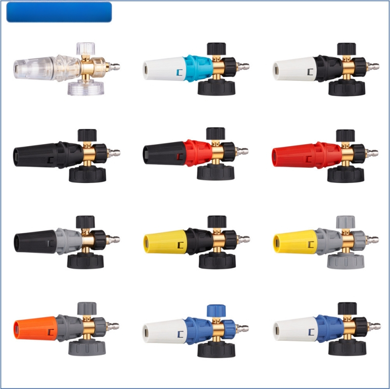 Putu smidzināšanas pudelīte ar augstas spiedes ūdens pistoli, caurspīdīgs ventilatora formas gals, elektroplakšanas sakausējums