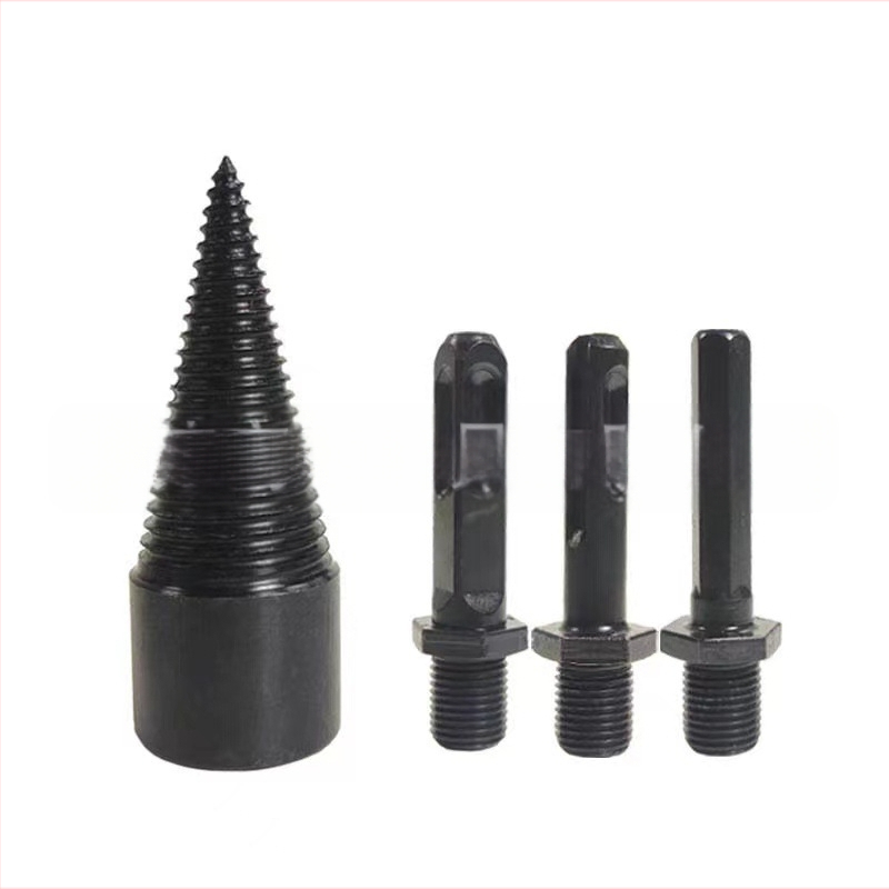 Fa hasítására szolgáló ütvefúró bit – konuszos alakú, háztartási faragáshoz, High News Tools