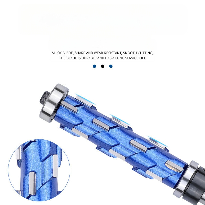 Страничен фрезер за дърво с двойни лагери, спирално подрязване, профилиране на лагерите, кръгла ръкохватка