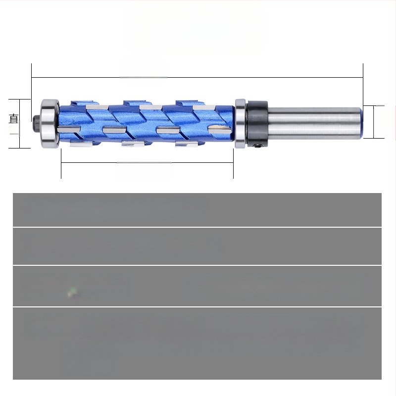 Страничен фрезер за дърво с двойни лагери, спирално подрязване, профилиране на лагерите, кръгла ръкохватка