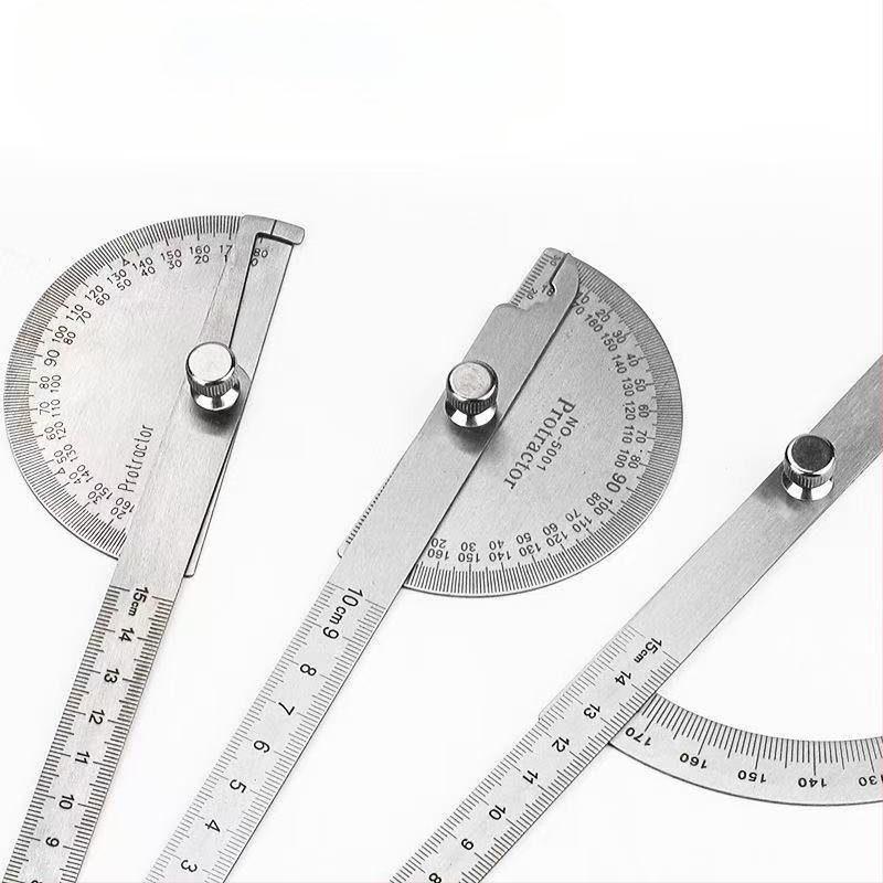 Γωνιομετρικός χάρακας, 430 ανοξείδωτος χάλυβας, 0–180° για ξυλουργική