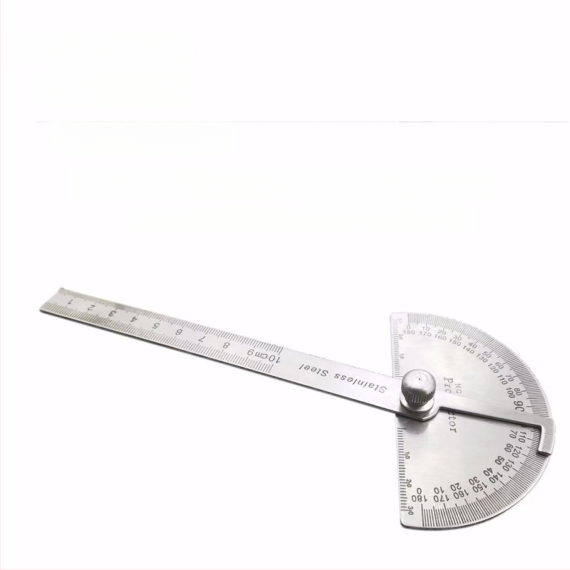 Γωνιομετρικός χάρακας, 430 ανοξείδωτος χάλυβας, 0–180° για ξυλουργική