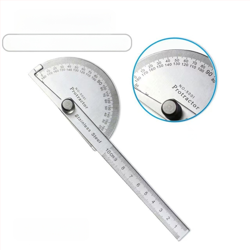 Γωνιομετρικός χάρακας, 430 ανοξείδωτος χάλυβας, 0–180° για ξυλουργική