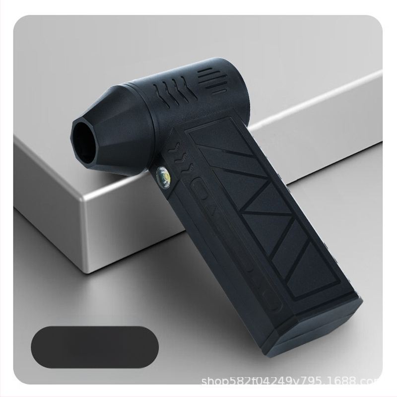 Mini rankinis ventiliatorius su bešepiniu varikliu, įkraunama 4000 mAh baterija, 4 greičio režimai, triukšmas 51–60 dB, svoris 326 g