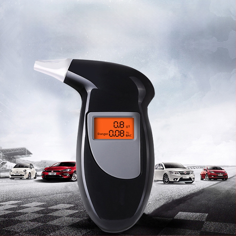Алкохолен тестер за автомобили - преносим, високопрецизен, с цифров дисплей