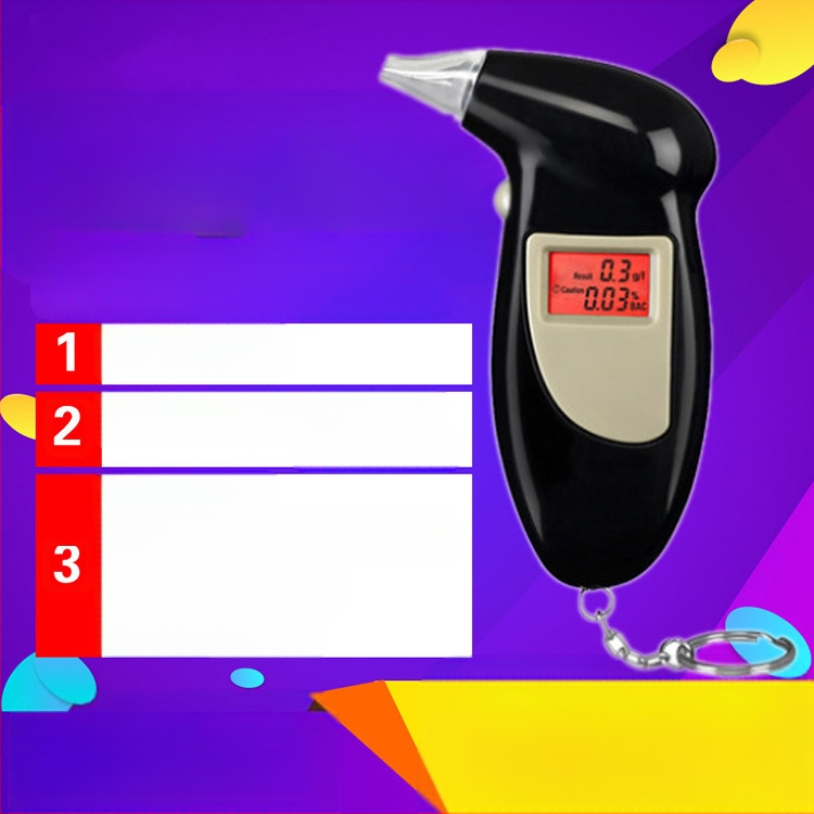 Алкохолен тестер за автомобили - преносим, високопрецизен, с цифров дисплей