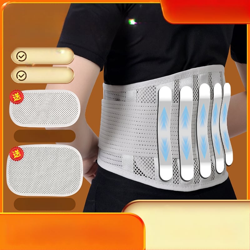 Juosmens parama su juosmens plokštele iš plieno, unisex, kvėpuojanti, visų sezonų, tinkama sportui ir sėdėjimui