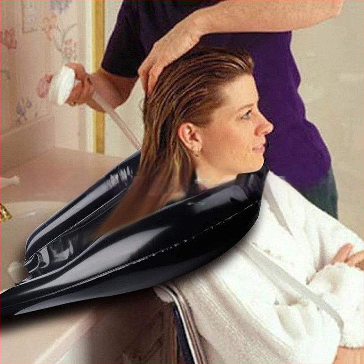 Išpūstinė šampūno pagalvė ir nešiojamas plaukų plovimo baseinas, PVC nešiojamas baseinas plaukų priežiūrai, logotipo spausdinimas įmanomas, pritaikymas, prekės ženklas Golden Dolphin