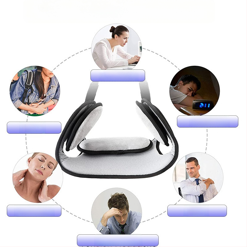 TT-055 Шия хамак с Velvet материя – далечно инфрачервено нагряване и тракция за шията, здравословен масаж