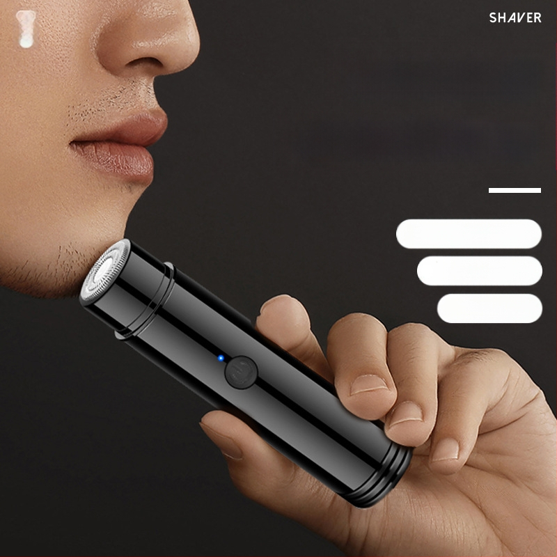 Geelyilai Mini Električni Brijač JLL022 – rotirajuća glava s jednom oštricom, ugrađena baterija 300–500 mAh, trajanje rada preko 60 minuta, glava se može ukloniti i isprati