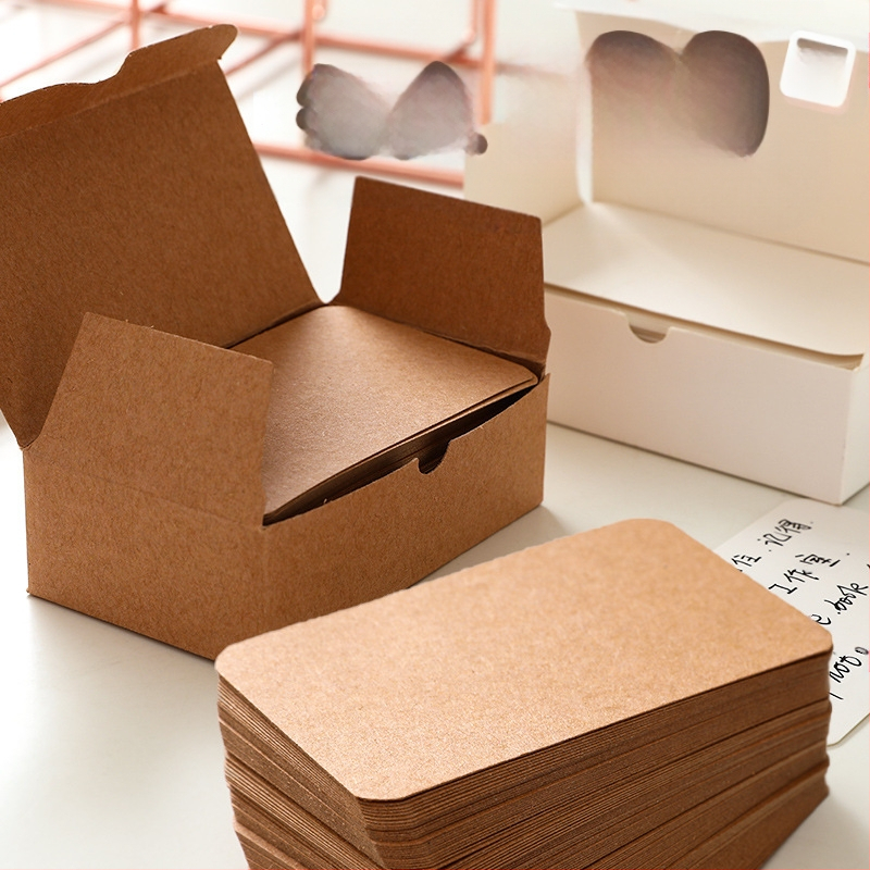 DIY графити карти за писане — 100 празни карти от крафт картон с английски думи