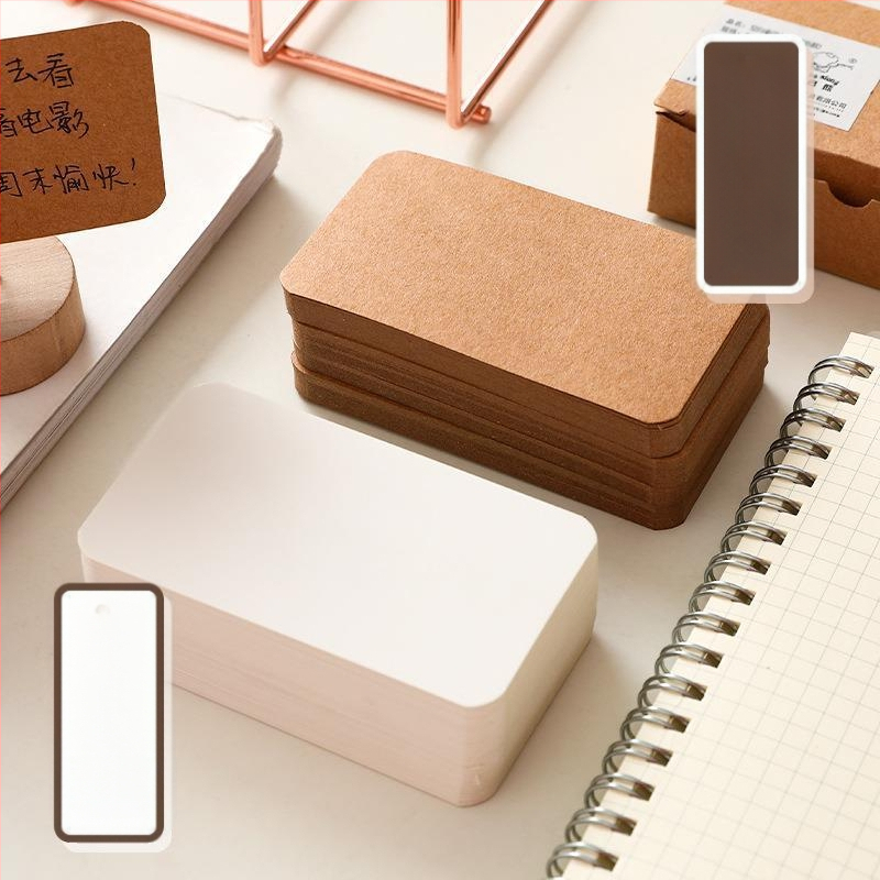 DIY графити карти за писане — 100 празни карти от крафт картон с английски думи