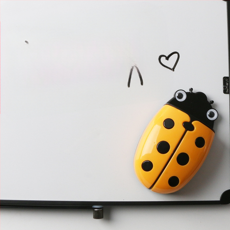 Funi magnētā pildspalvas kārba ar gumiju – karikatūras dizains, ABS gumijas virsma, aizmugurējā flaneles virsma tabulas tīrīšanai